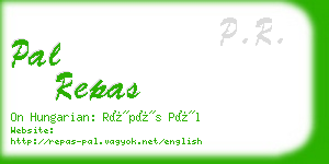 pal repas business card